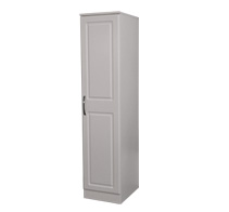 Avoca White Robe 1 Door - with shelves