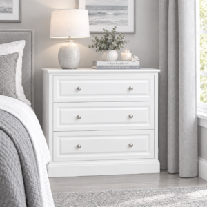 Avoca White 3 Drawer Chest