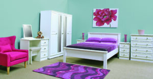 Avoca White 4 Drawer Narrow Chest