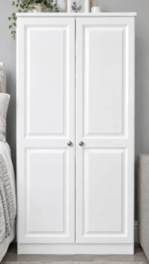 Avoca White Robe 2 Door - all hanging