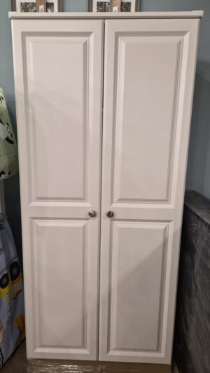 Avoca White Robe 2 Door - all hanging