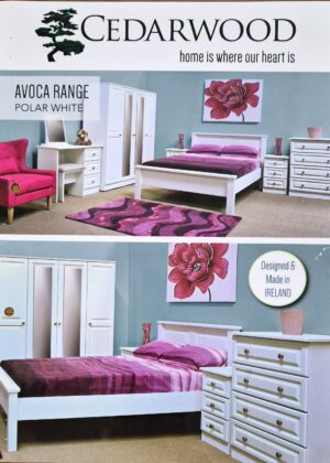 Avoca White 4 Drawer Locker