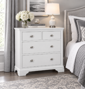 Hampstead White 2+2 Drawer Chest
