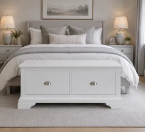 Hampstead White Blanket Box