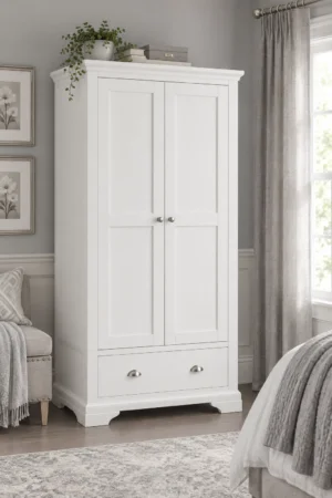 Hampstead White Double Wardrobe