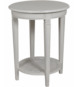 Annabelle Round End Table (Painted Top)