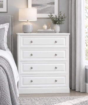 Avoca White 4 Drawer Chest
