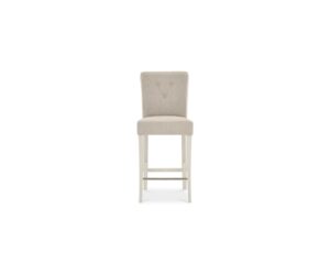 Montreux Antique White Upholstered Bar Stool (Sand Fabric)