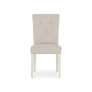 Montreux Antique White Upholstered Chair (Sand Fabric)
