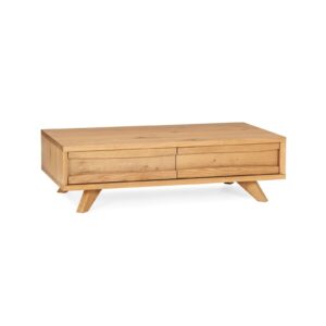 Avalon Rustic Oak Coffee Table With Drawer