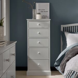 Ashby Cotton 5 Drawer Tall Chest