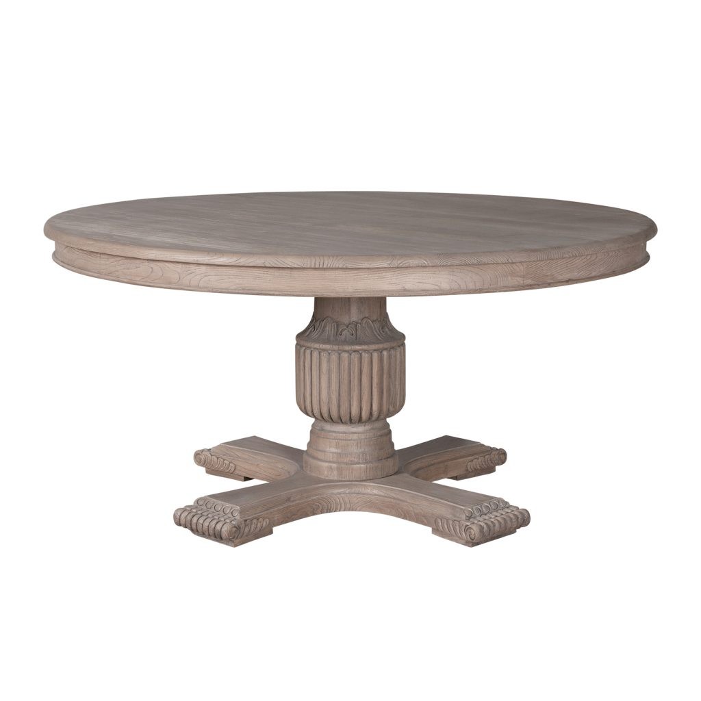 Sofia Rustic Brown 1.4m Round Dining Table