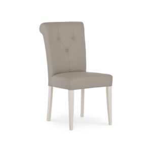 Montreux Soft Grey Upholstered Chair (Grey Bonded Leather)