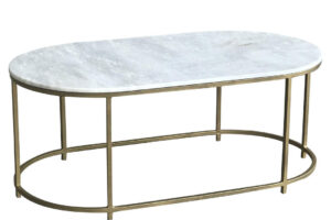 Beth Brass And Marble Large Coffee Table
