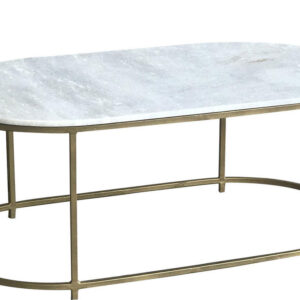 Beth Brass And Marble Large Coffee Table