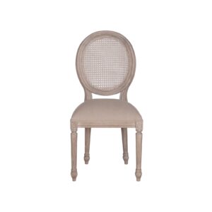 Sofia Rattan Back Dining Chair Rustic Brown