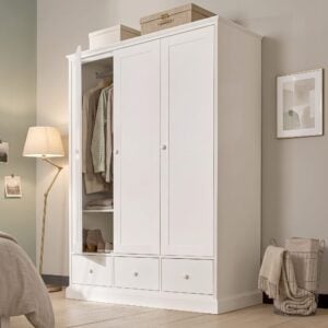 Ashby White Triple Wardrobe