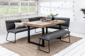 Cooper Corner Bench Left Grey
