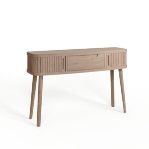 Tambour Grey Console Table
