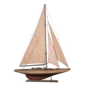 Antique Cream Sails Yacht