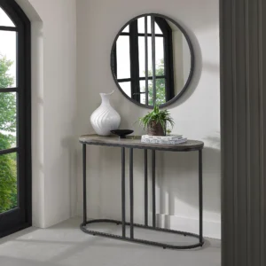 Atlas Silver Grey Console Table