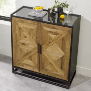 Killowen Rustic Oak Drinks Cabinet