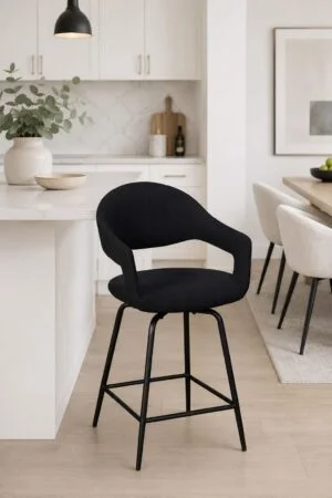 Baker Jasmine Black Counter Stool C256
