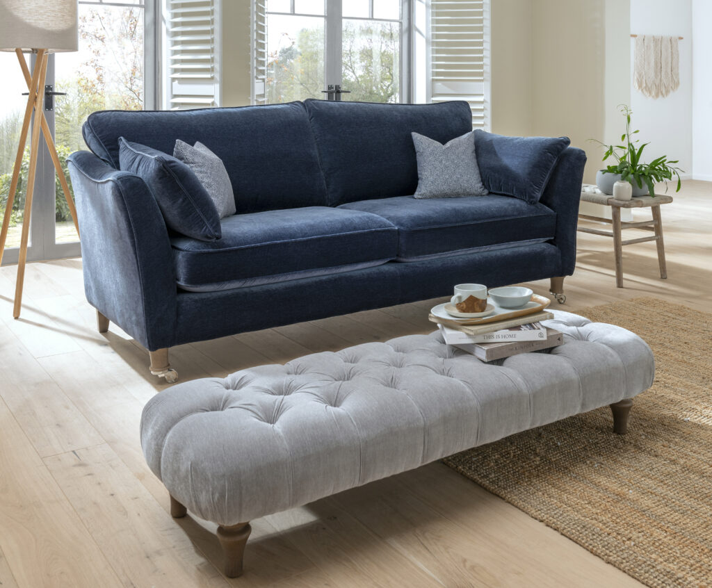 Stanton Deep Button Square Stool – Elegant & Versatile Decor - Morgan ...