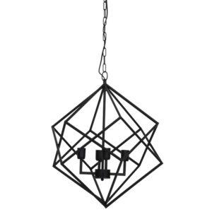 Drizella 4 Light Hanging Lamp Matt Black 61x68cm