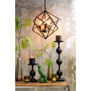 Drizella 4 Light Hanging Lamp Matt Black 61x68cm