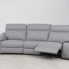 Gavin Angled 4 Seater Electric Recliner Fabric Sofa