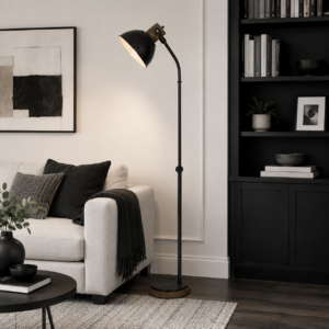Jody Floor Lamp Black Zinc