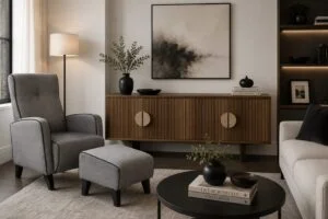 Kelvin Armchair and Footstool