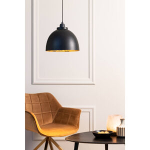 Kylie Hanging Lamp Black and Gold 30x26cm