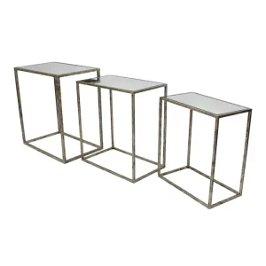 Irma Mirrored Tables Set of 3