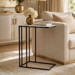 Macy Side Table Nickel