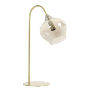 Rakel Table Lamp Antique Bronze and Smoked Glass