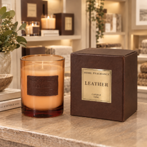 Vintage Leather Candle