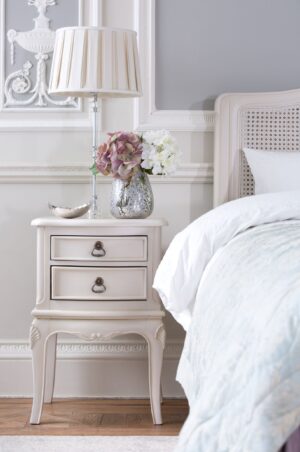 Amelia Toulouse White Bedside Locker