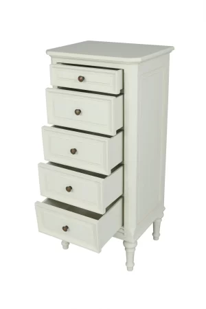 Vanessa 5 Drawer Tall Boy