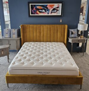Alexia Bed Frame 6' in Tumeric Mustard