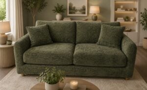 Nepal 2 Seater Sofa Bed Olive Green
