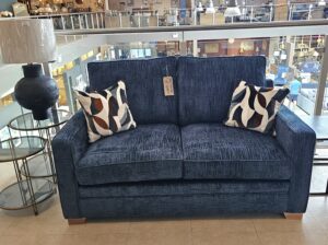 Olly 2 Seater Sofa Bed Navy Blue