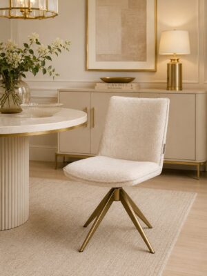 Dakota Chair Beige Chenille