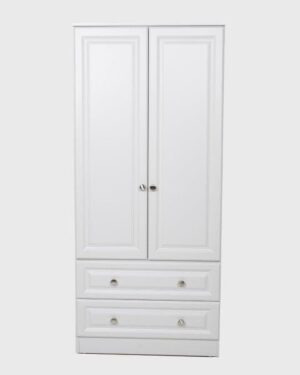 Greystones 2 Door/2 Drawer Wardrobe