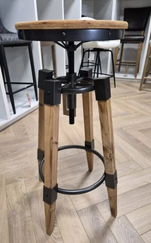 Wooden Metal Barstool