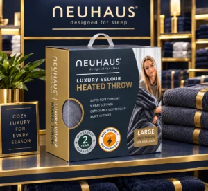 Neuhaus Luxury Velour Heated Throw